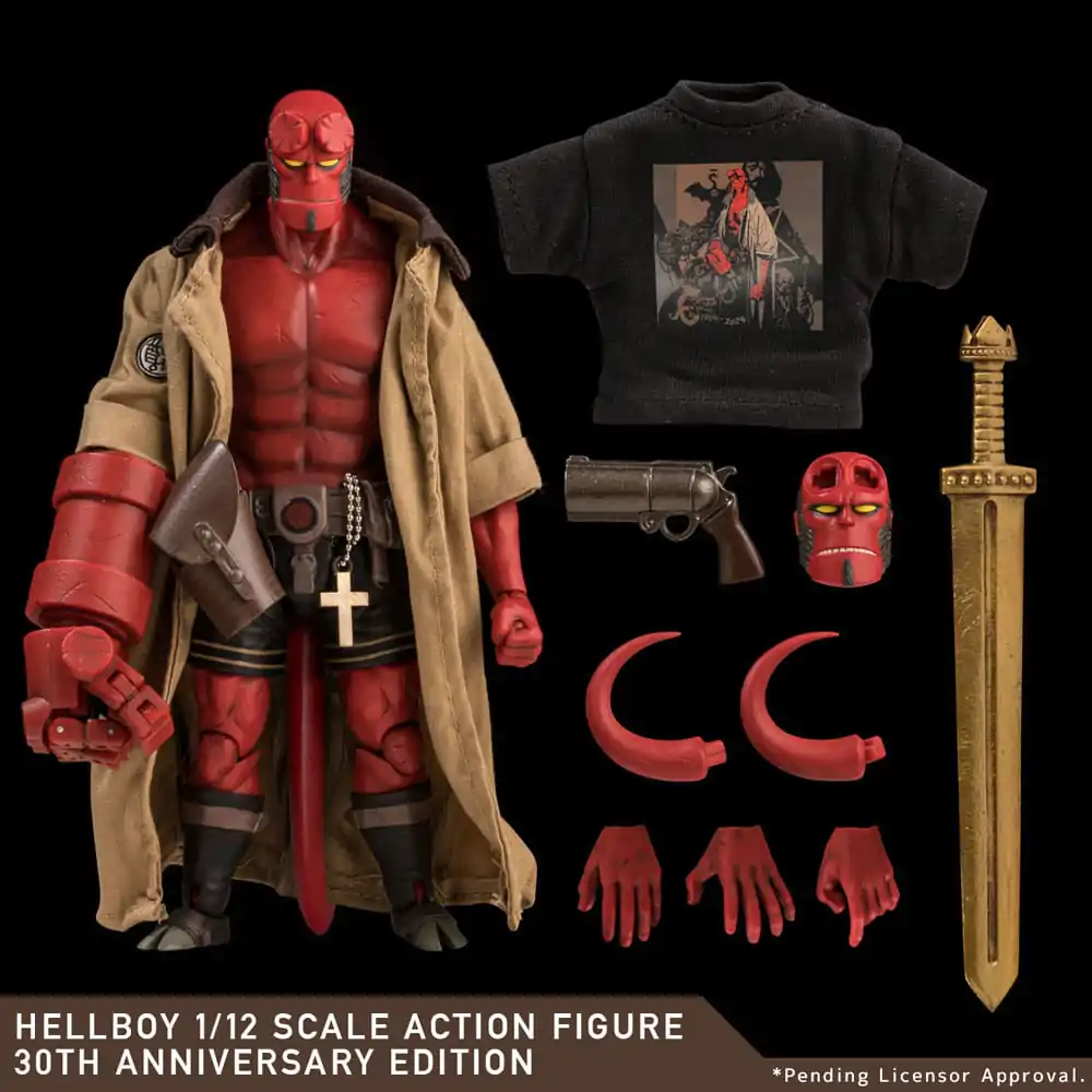 Hellboy Action Figure 1/12 Hellboy 30th Anniversary Edition 19 cm product photo