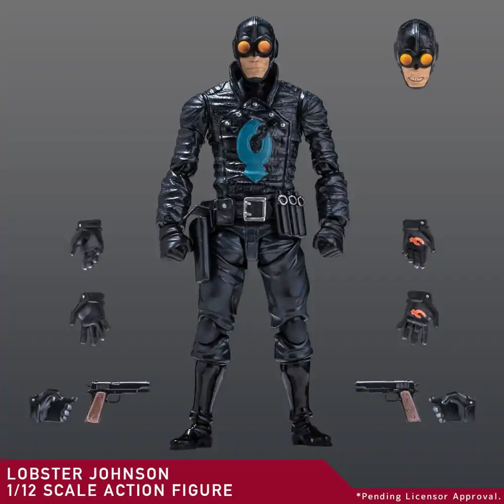 Hellboy Action Figure 1/12 Lobster Johnson 17 cm termékfotó