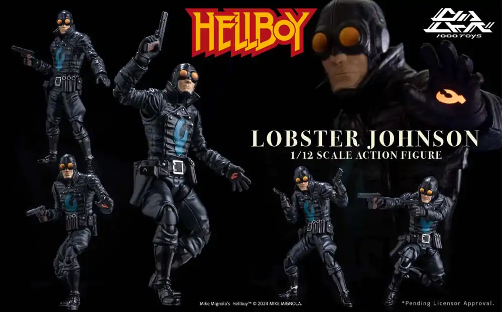 Hellboy Action Figure 1/12 Lobster Johnson 17 cm termékfotó