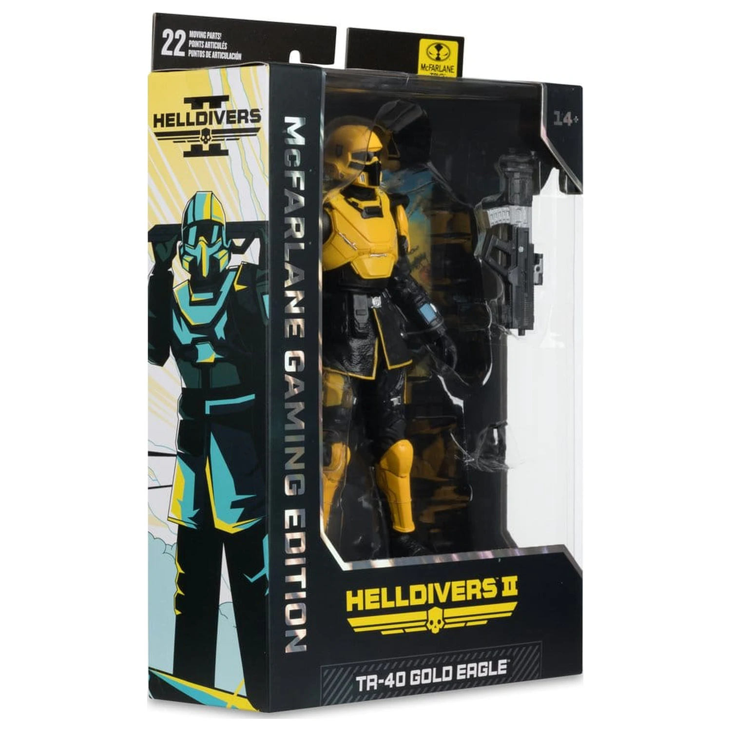 Helldivers II McFarlane Gaming Edition Action Figure T4-40 Gold Eagle 18 cm product photo
