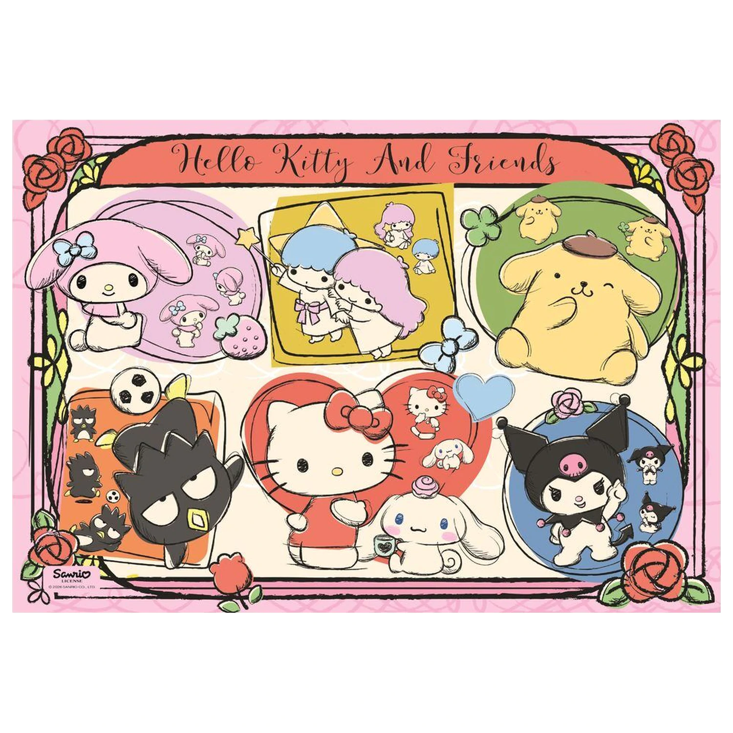 Hello Kitty 2 puzzle 1000pcs product photo