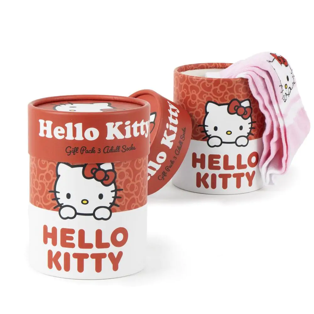 Hello Kitty pack 3 adult socks product photo