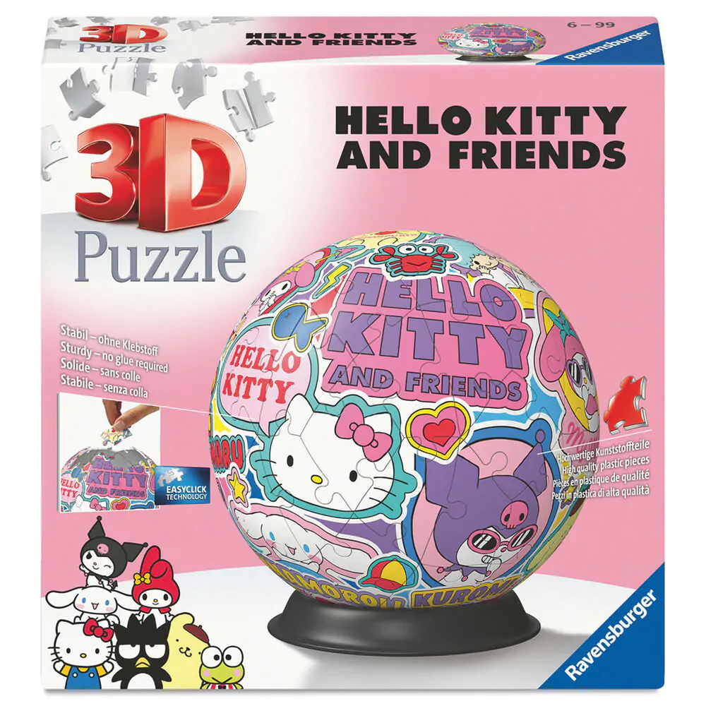 Hello Kitty 3D puzzle 72pcs product photo