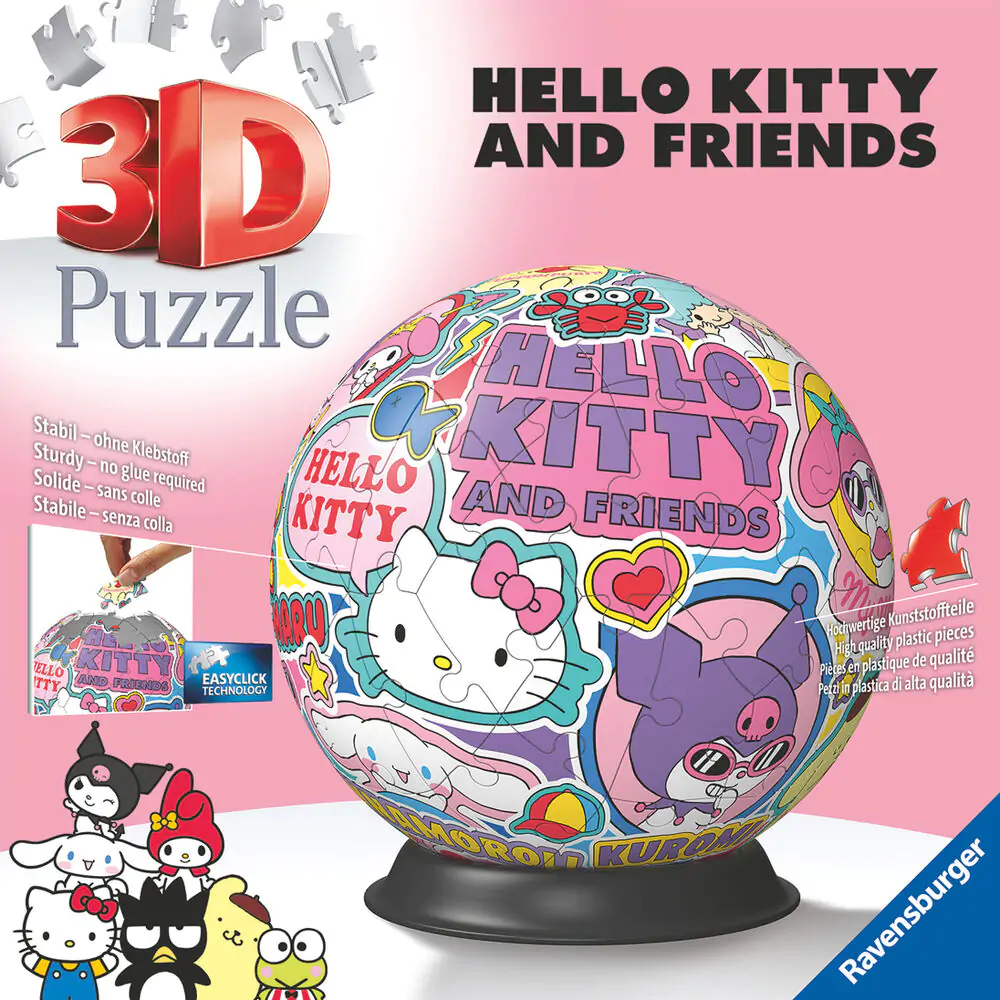 Hello Kitty 3D puzzle 72pcs product photo