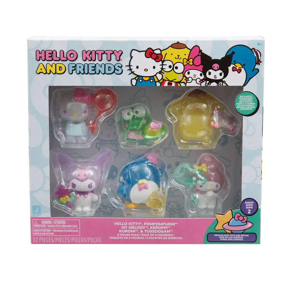 Hello Kitty pack 6 figures 5cm product photo