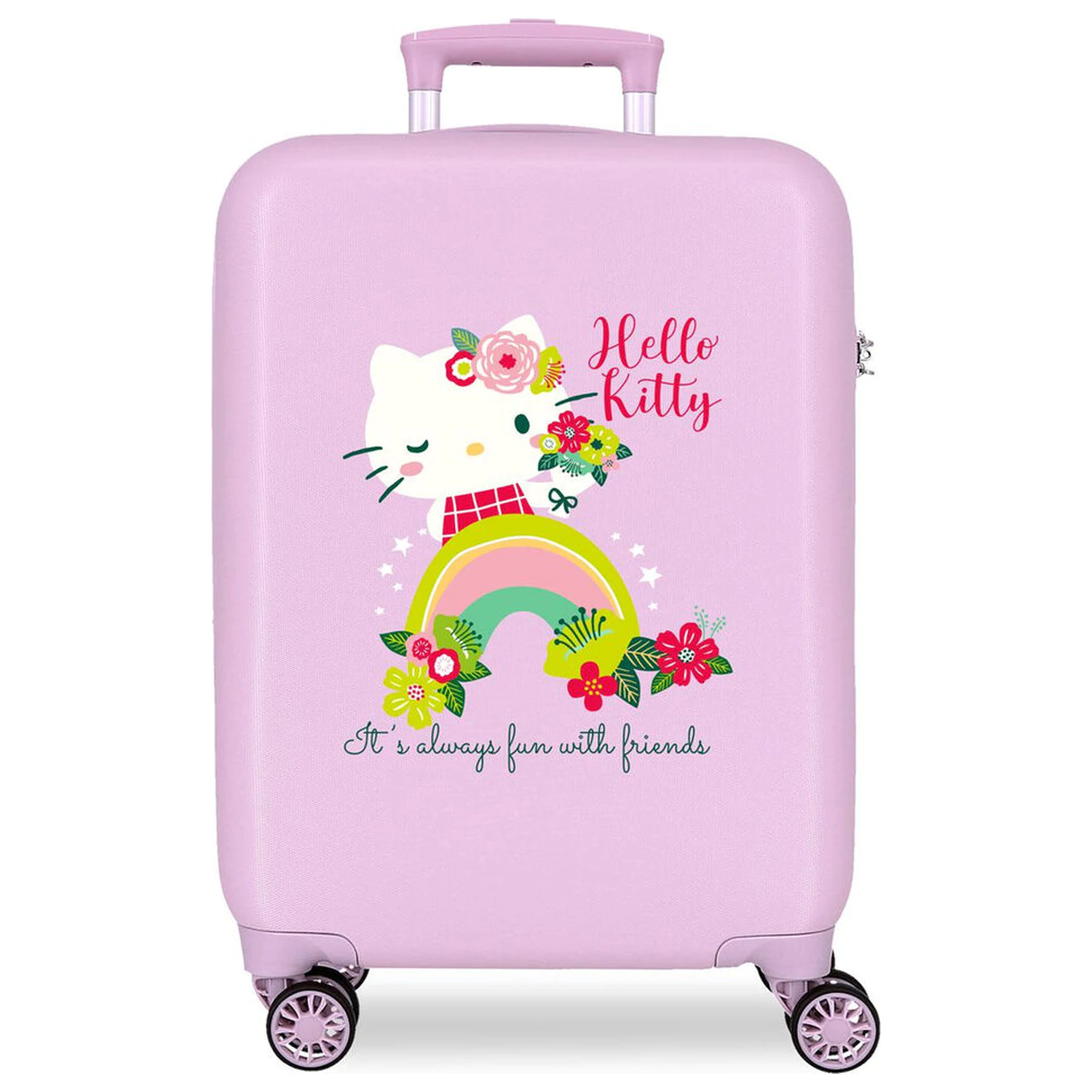 Hello Kitty Always Fun With Friends ABS trolley suitcase 55cm product photo
