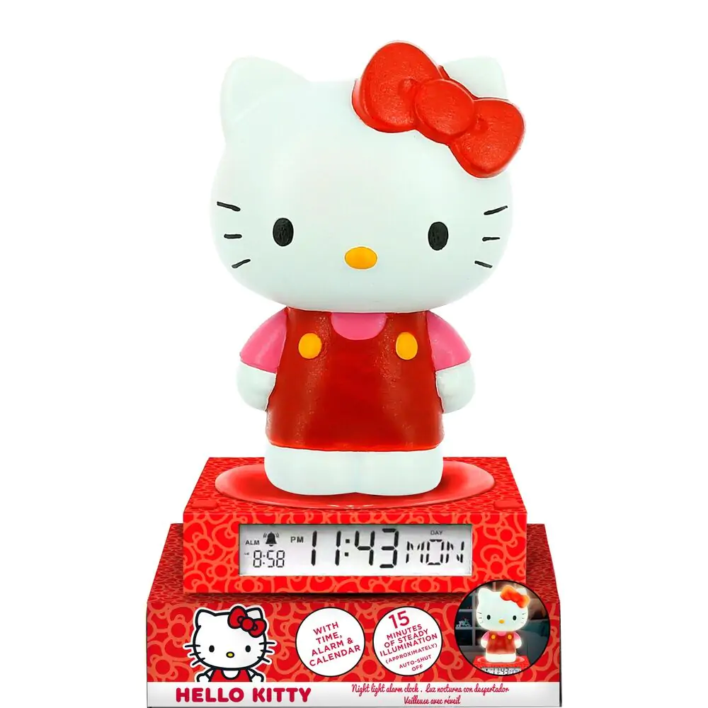 Hello Kitty and Friends 3D lamp with alarm clock termékfotó