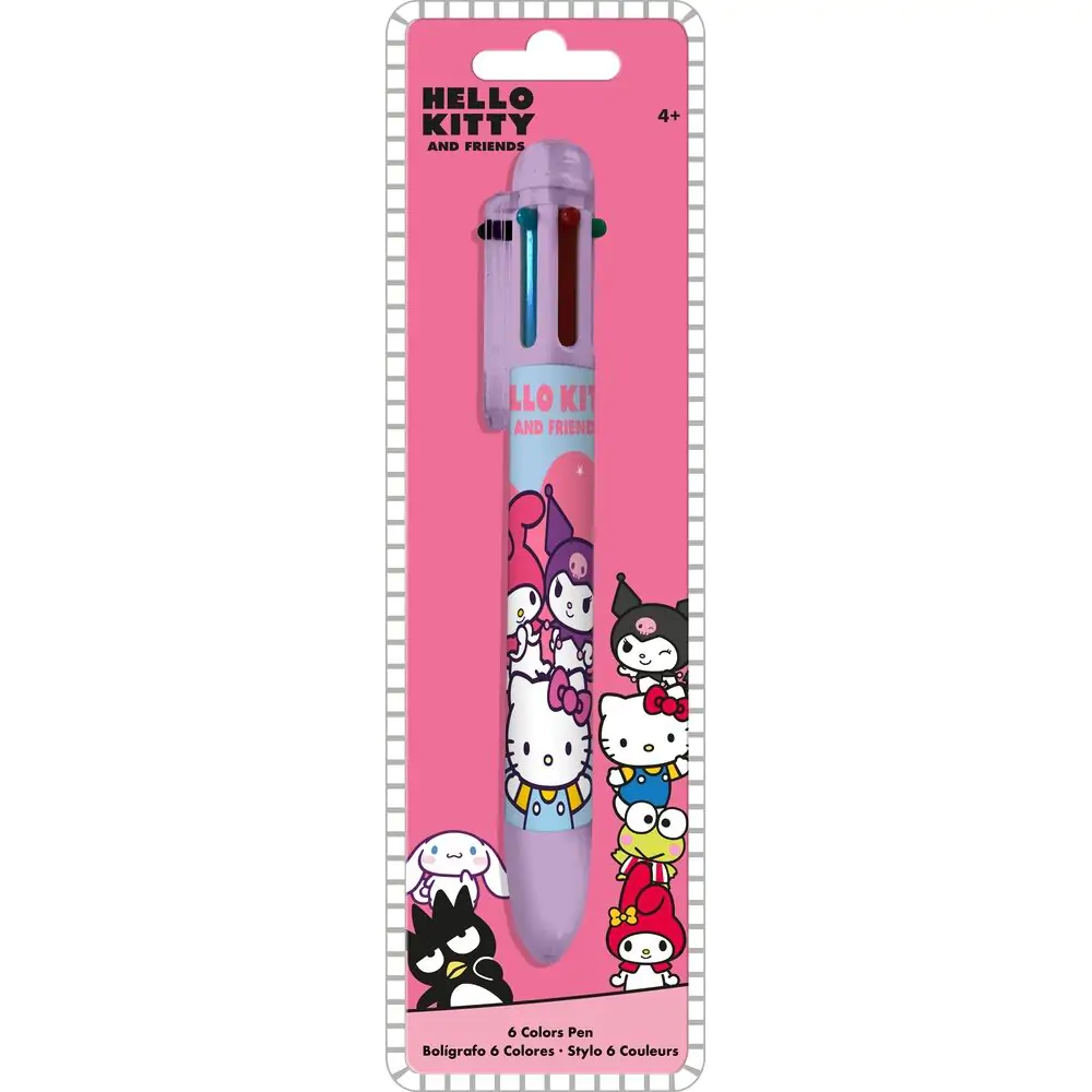 Hello Kitty and Friends Pen 6 colours product photo