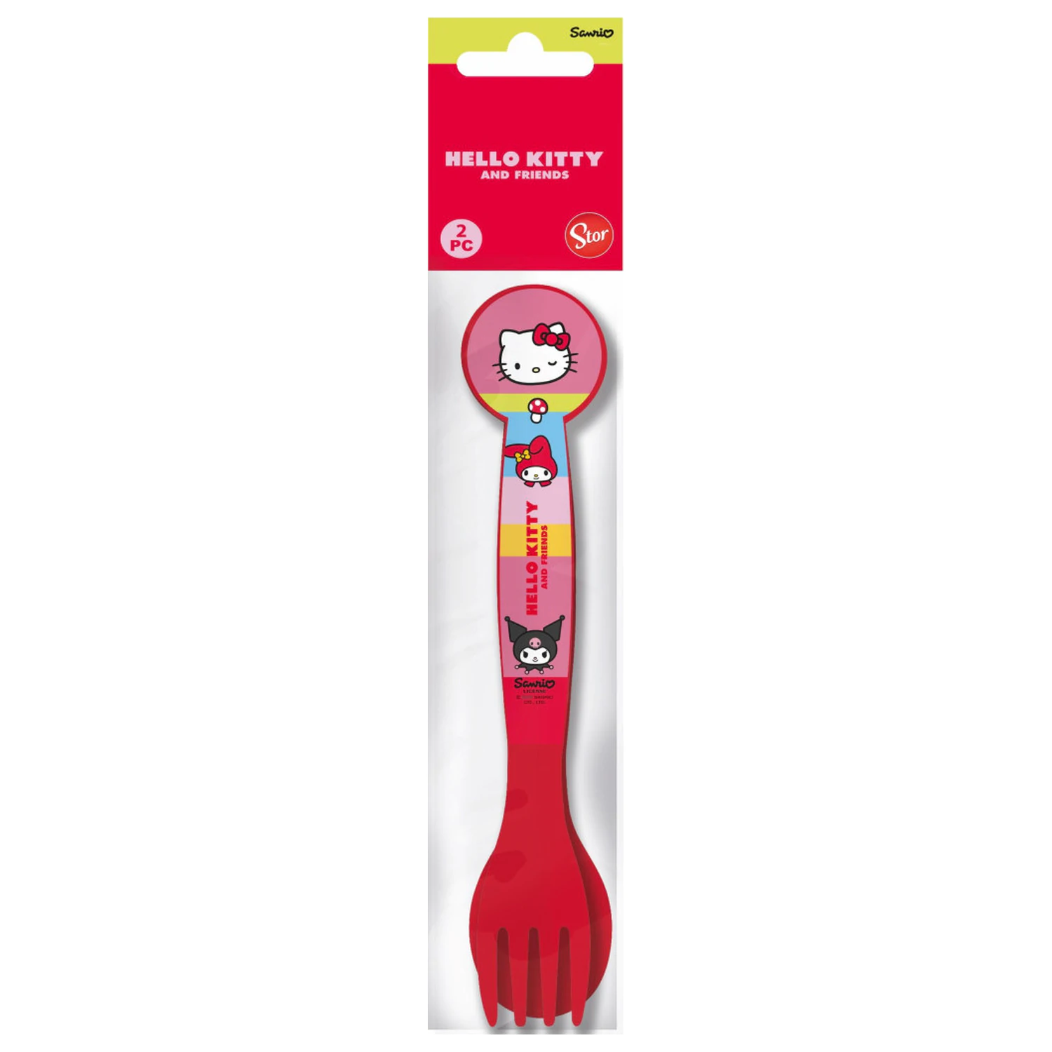Hello Kitty and Friends Plastic Cutlery Set - 2 Piece product photo