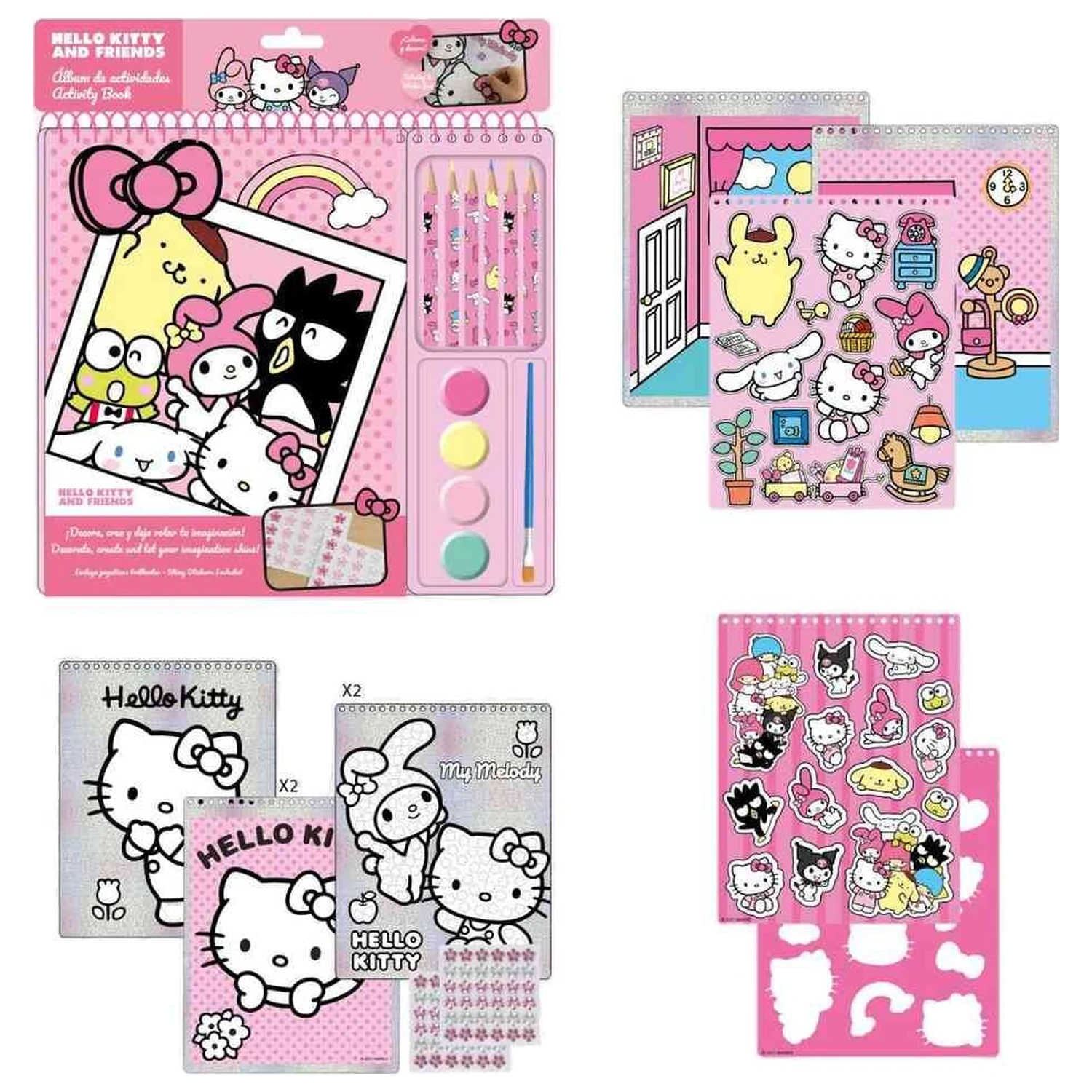 Hello Kitty and Friends colouring activity book product photo