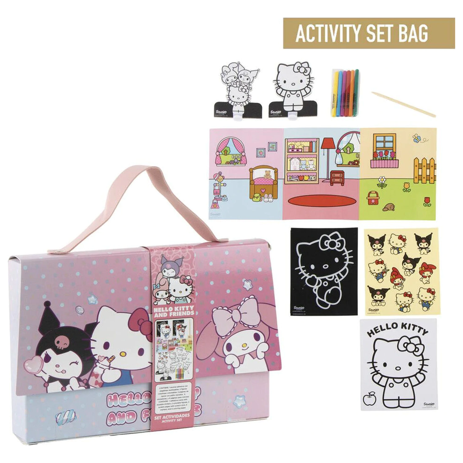 Hello Kitty and Friends Colouring bag set product photo
