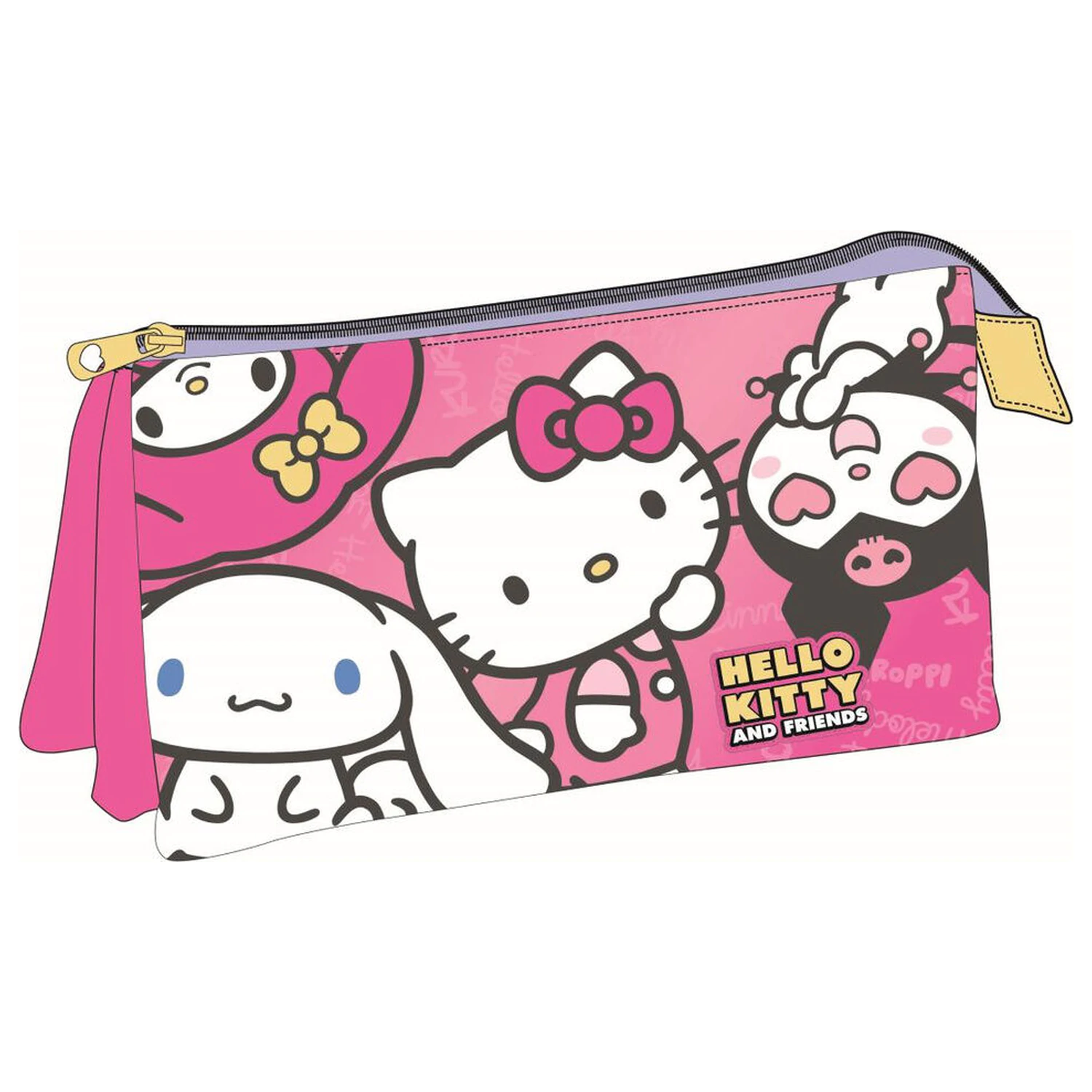Hello Kitty and Friends triple pencil case product photo