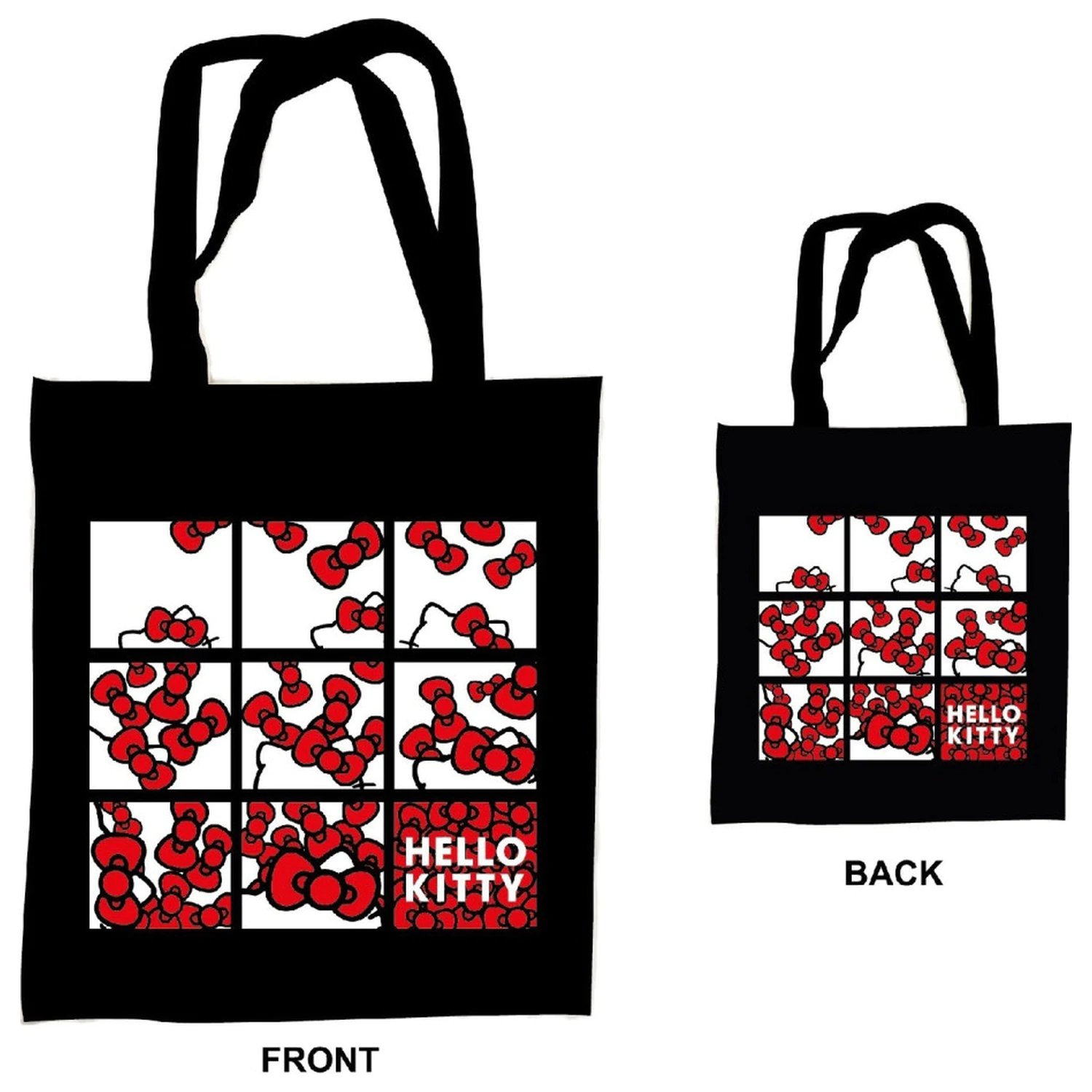 Hello Kitty Bows Canvas Tote Bag, Shopping Bag 44 cm product photo