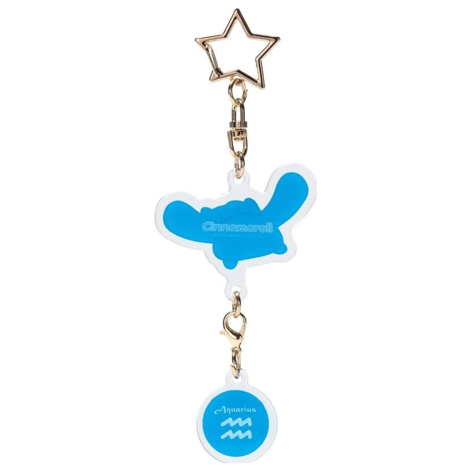 Hello Kitty Cinnamoroll Aquarius Astrological Symbol Keychain product photo