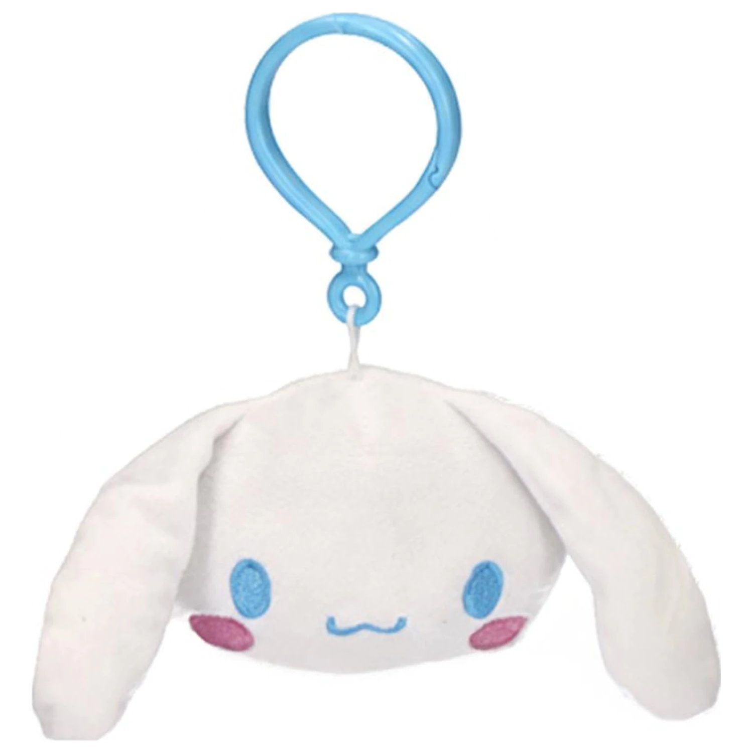 Hello Kitty Cinnamoroll Head 3D Plush Figure with Hanger, Bag Charm 21 cm product photo