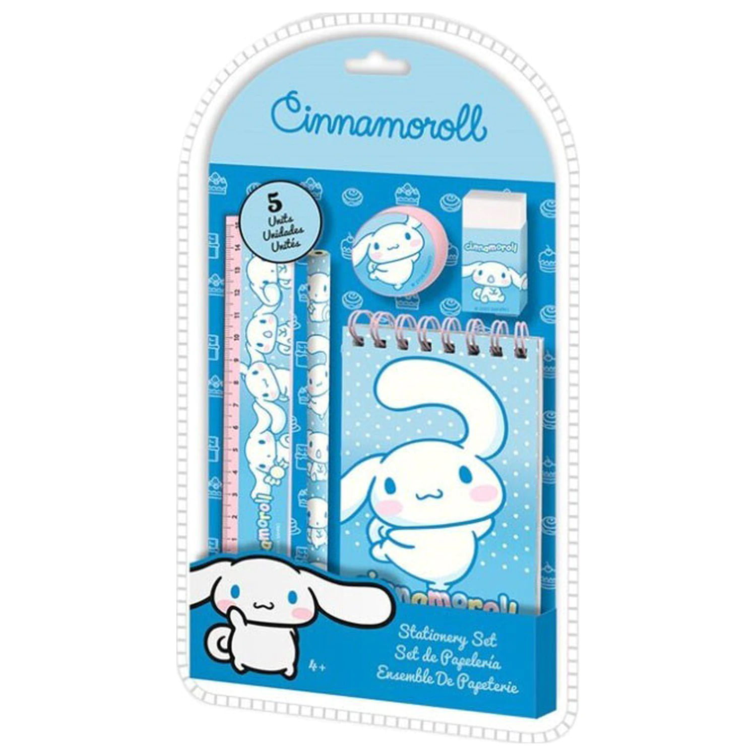 Hello Kitty Cinnamoroll 5-piece stationery set product photo