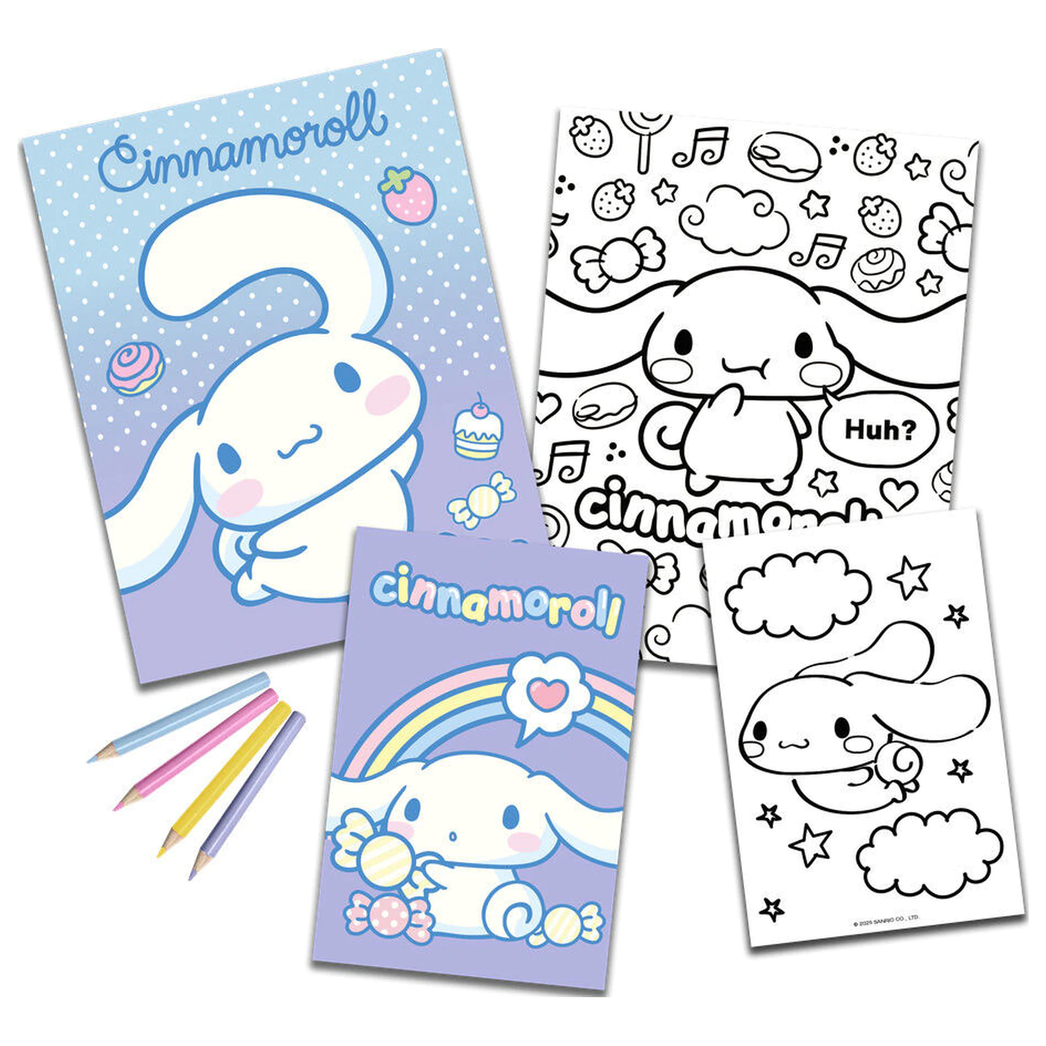 Hello Kitty Cinnamoroll Coloring Set with Stickers product photo