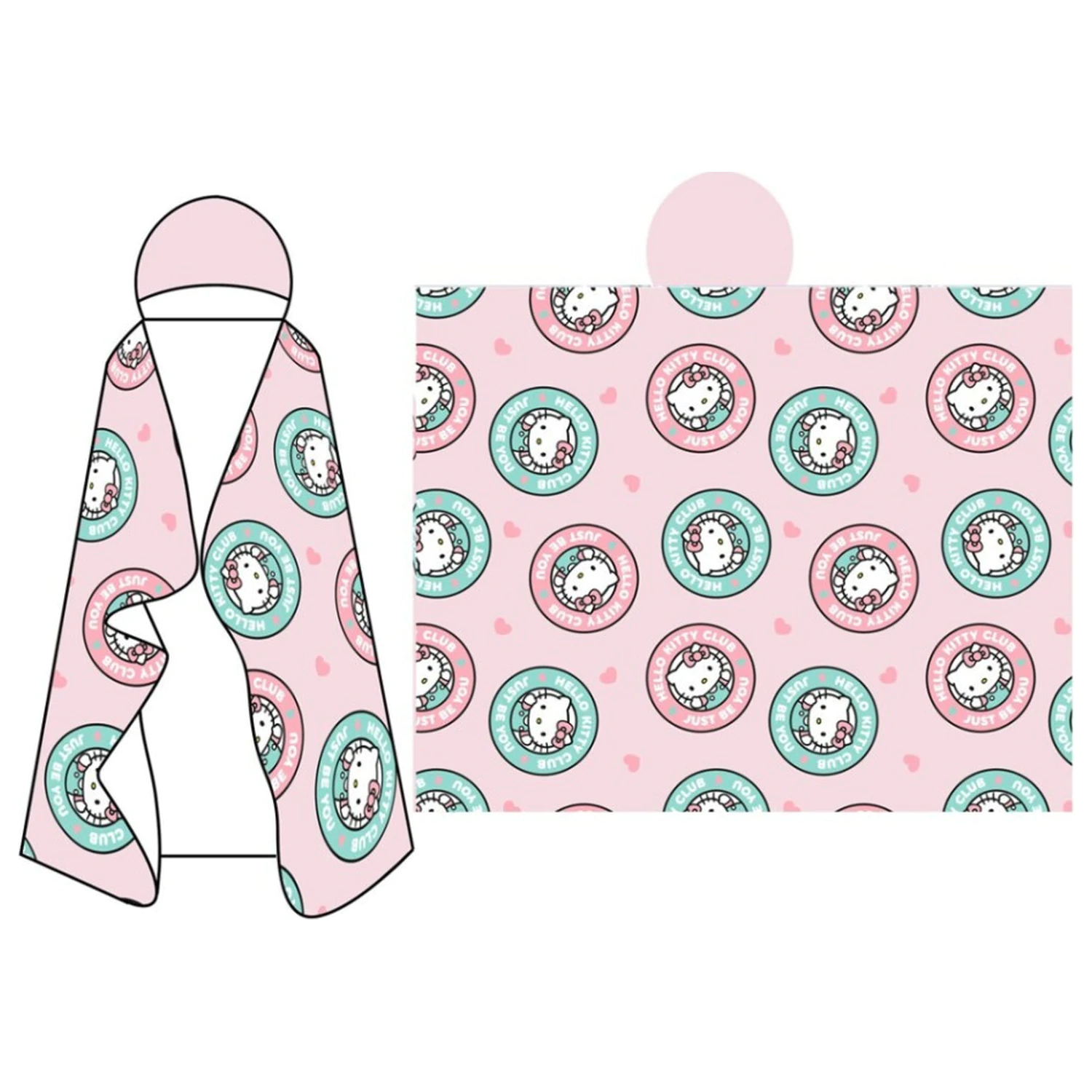 Hello Kitty Club Hooded Blanket product photo