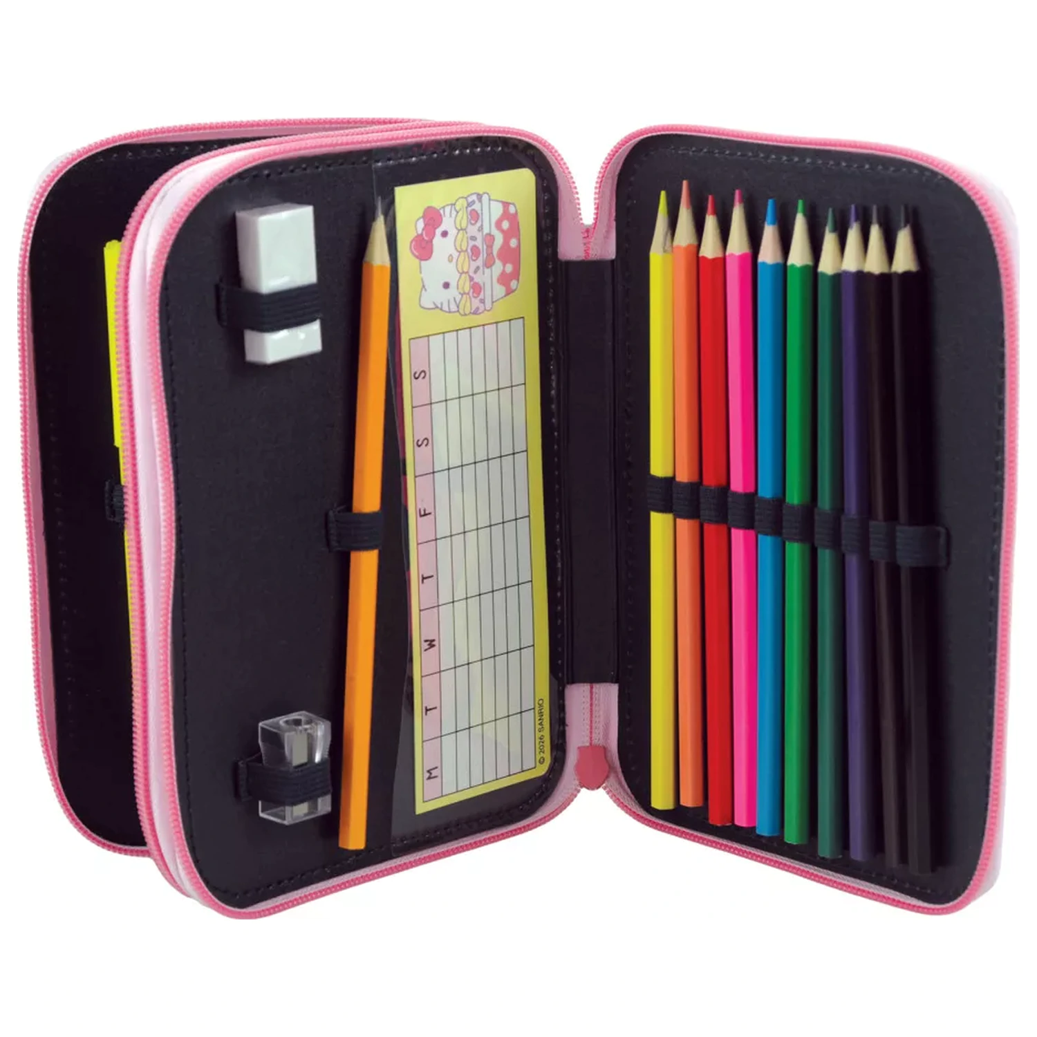 Hello Kitty Cupcake Filled 2-Story Pencil Case product photo