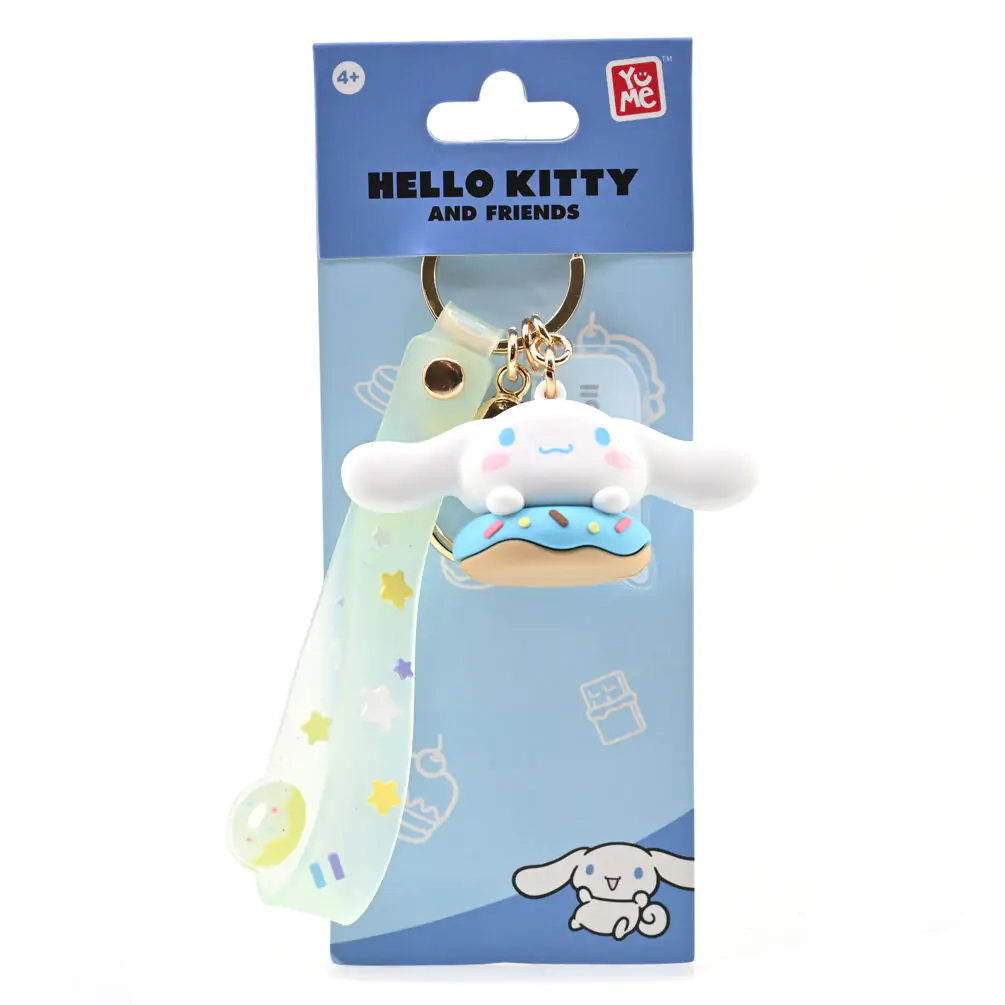 Hello Kitty Donut Cinnamoroll keychain product photo