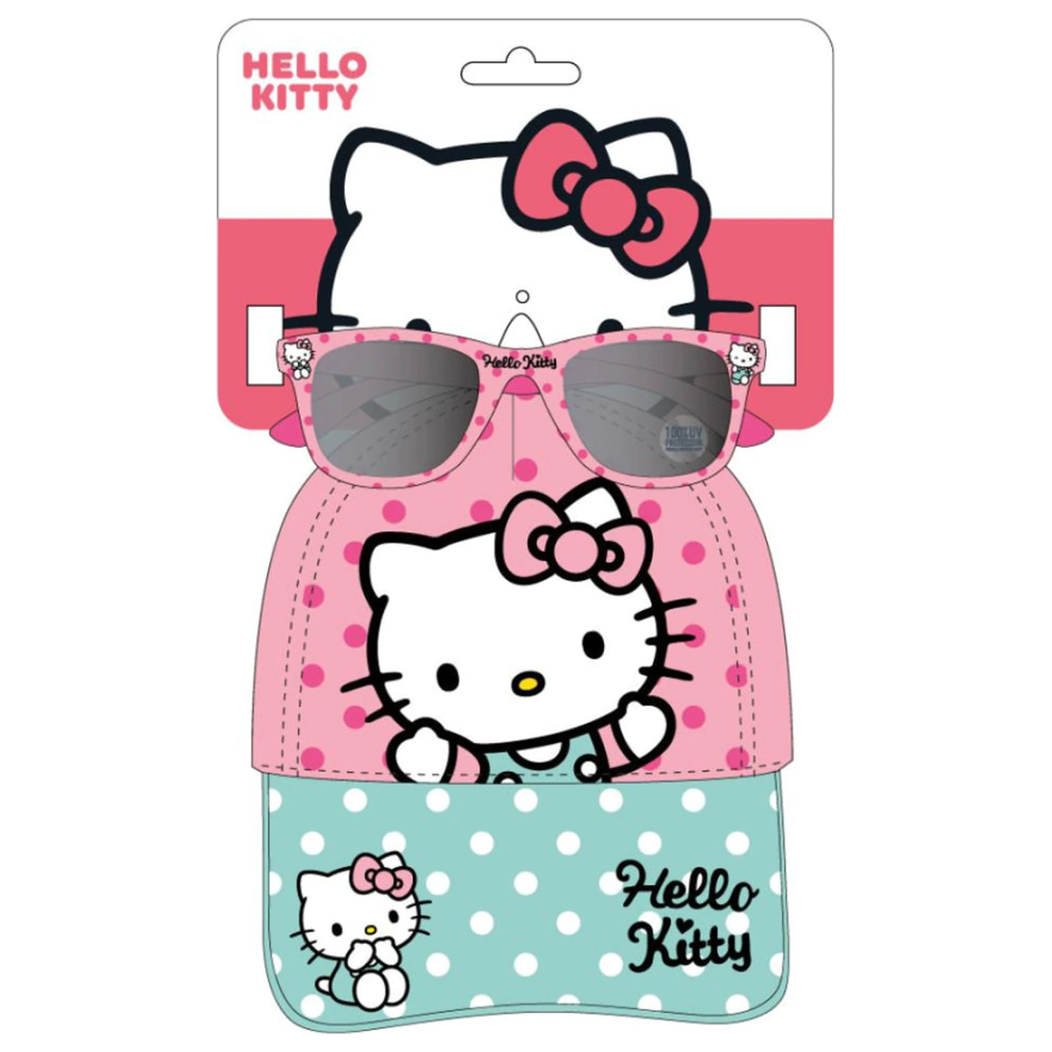 Hello Kitty Dots Sunglasses and Baseball Cap Set product photo