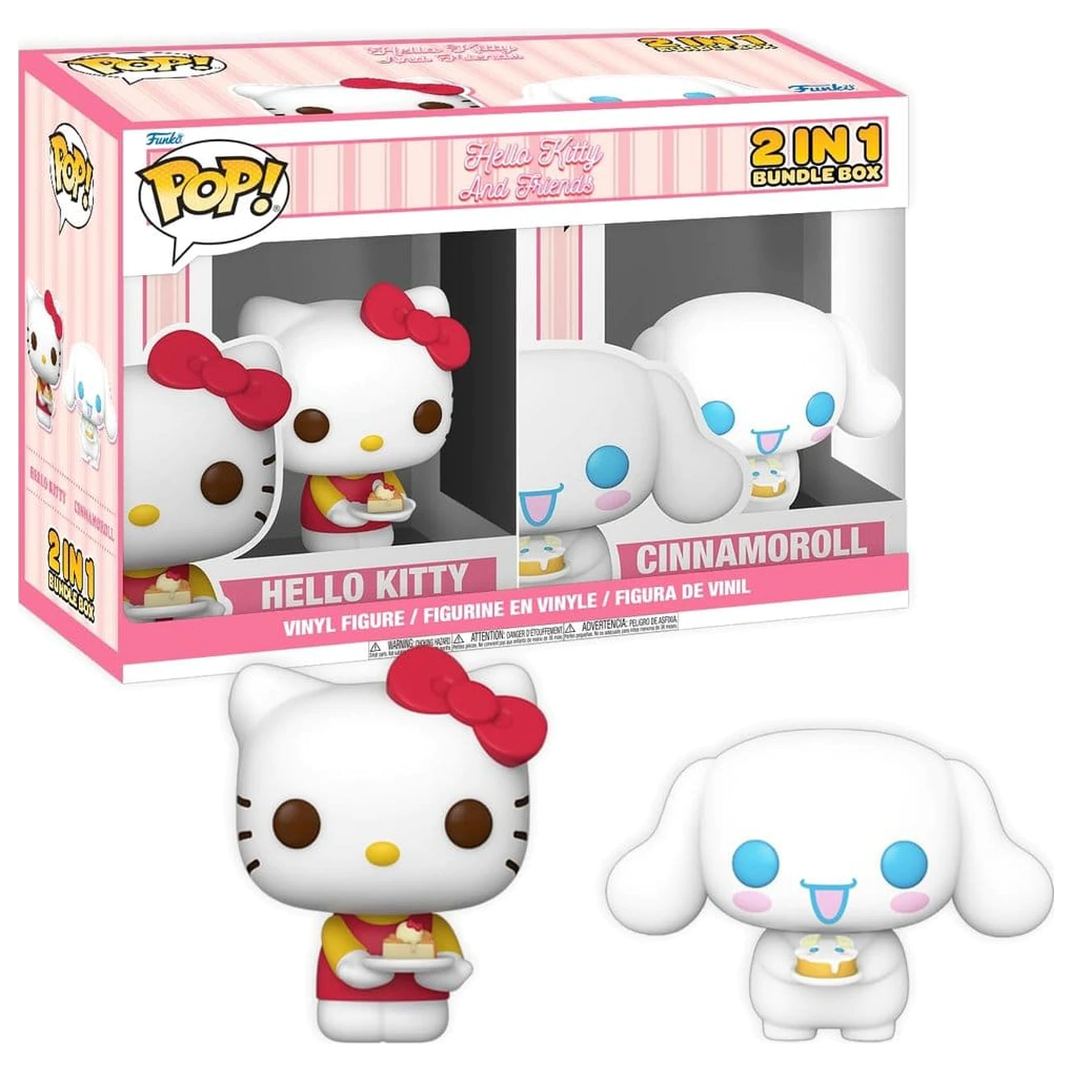 Funko POP Hello Kitty Exclusive Box Cinnamoroll & Hello Kitty with Cake  product photo