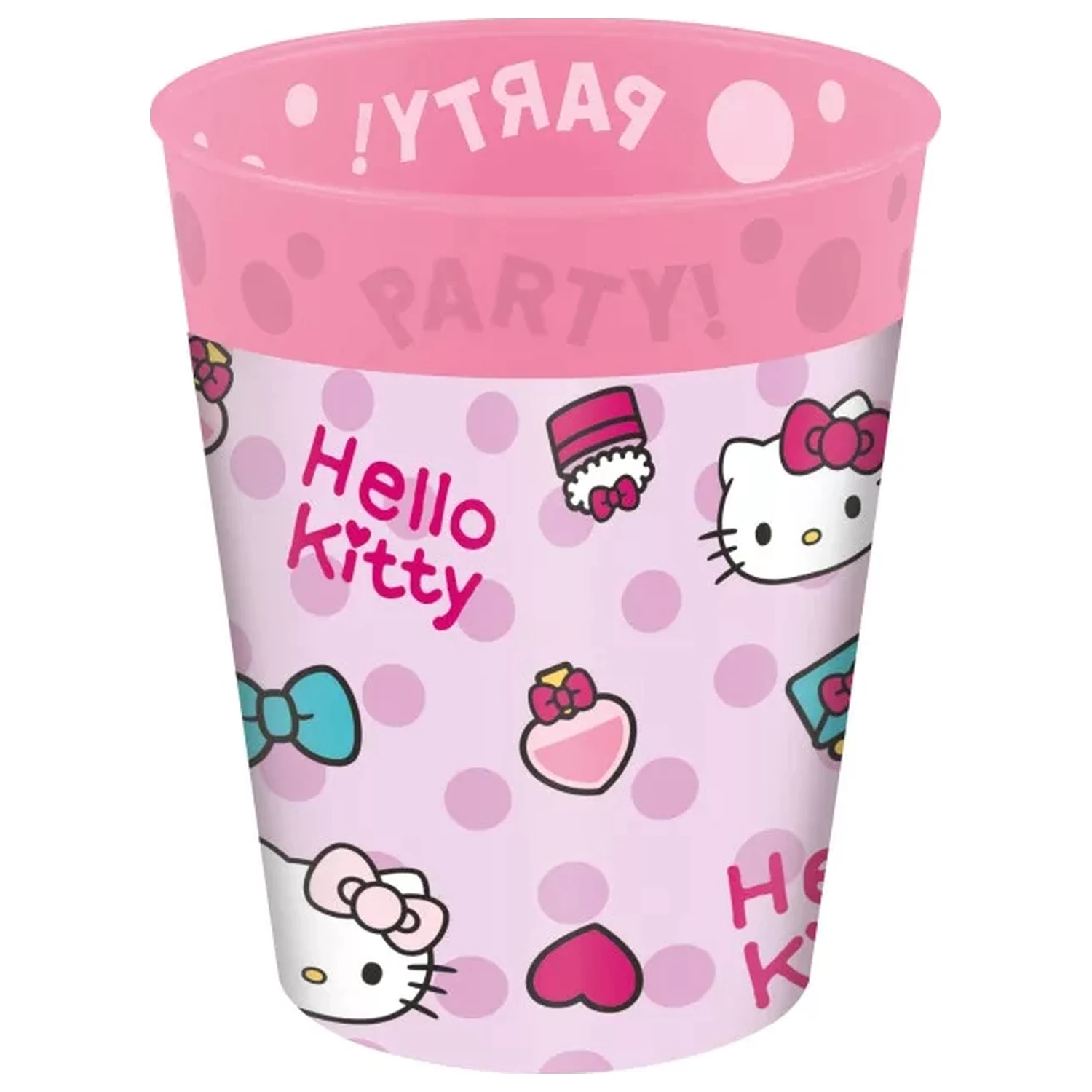 Hello Kitty Fashion micro premium plastic cup set of 4, 250 ml product photo