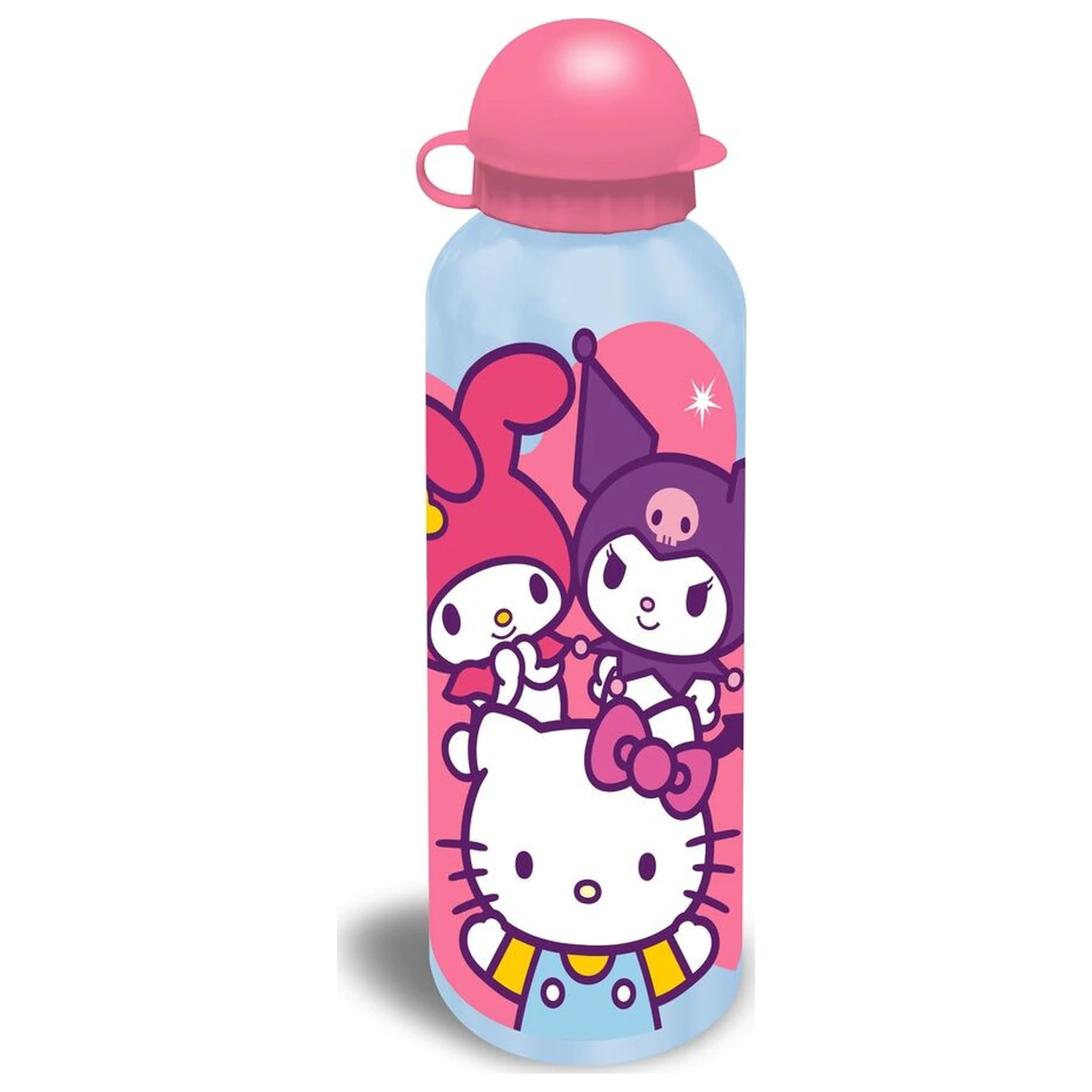 Hello Kitty Friends aluminum water bottle with drinking cap 500 ml product photo