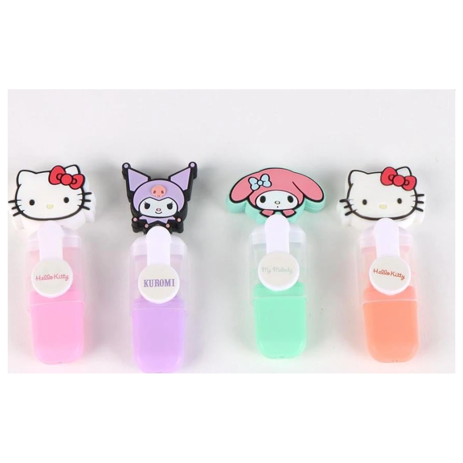 Hello Kitty & Friends Pack of 4 Mini Highlighters Head product photo