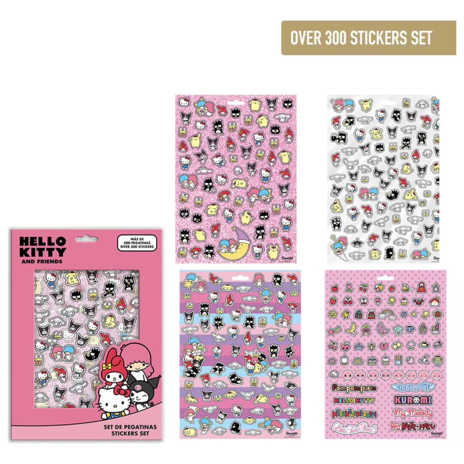 Hello Kitty Friends Sticker Set 300 Pcs product photo