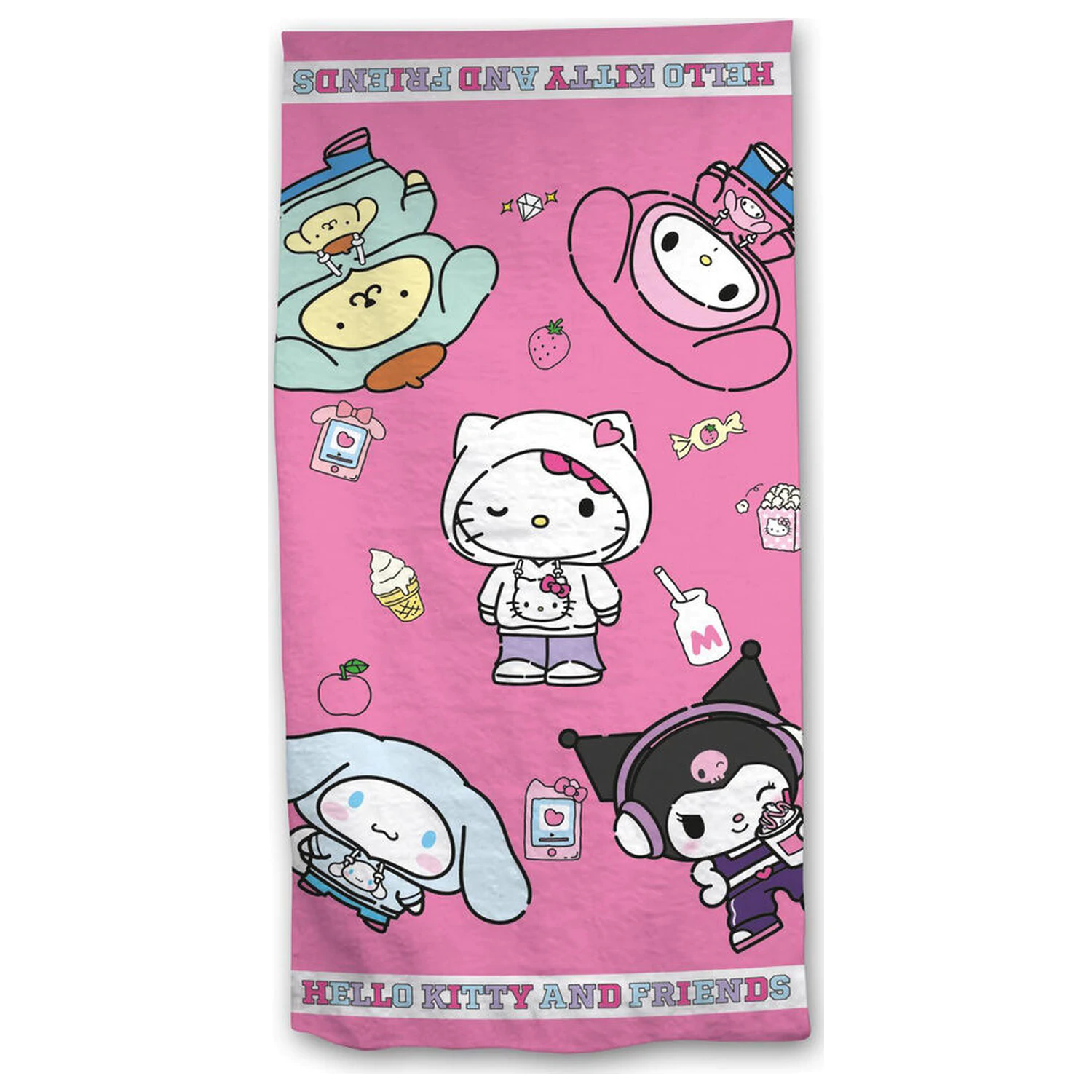 Hello Kitty & Friends microfibre beach towel product photo