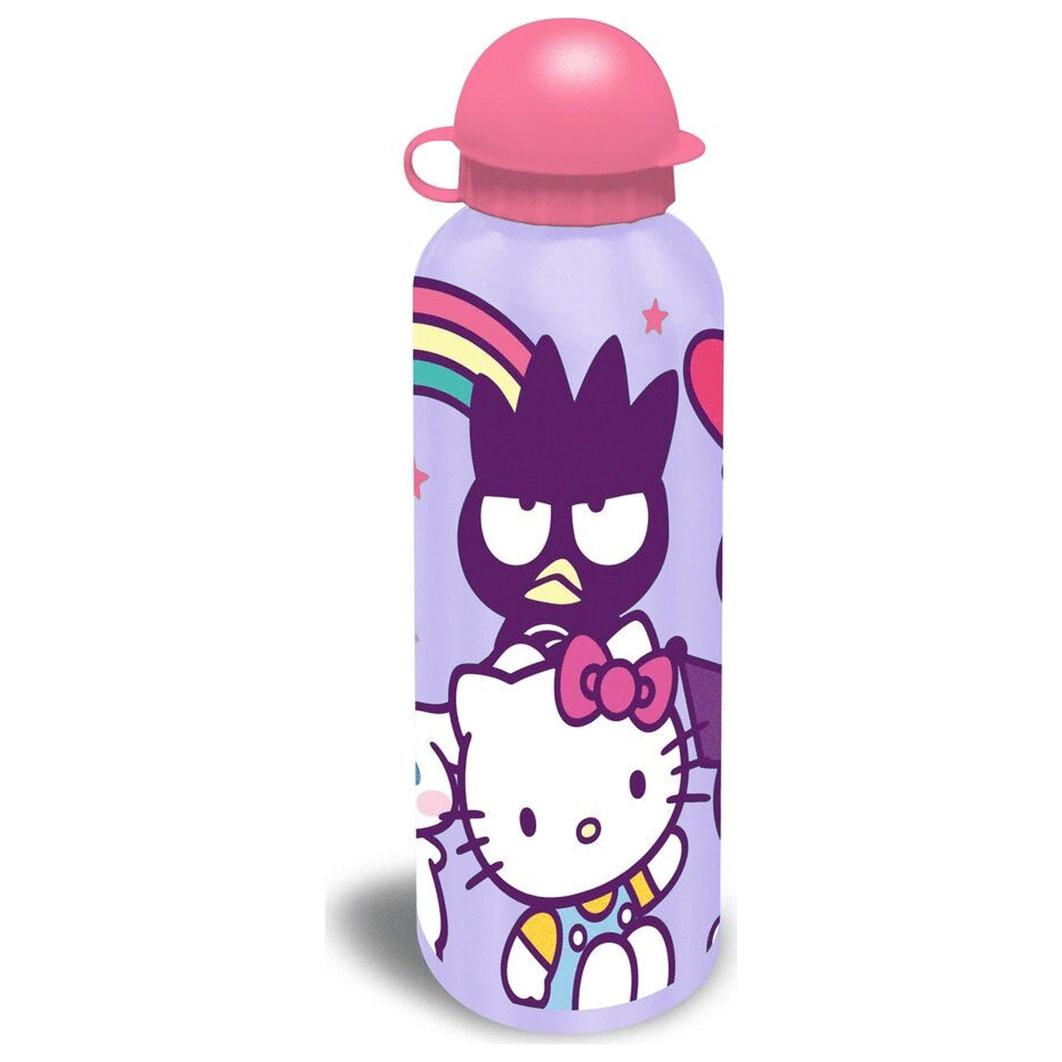 Hello Kitty and Friends Rainbow aluminum water bottle with a drinking lid 500 ml product photo