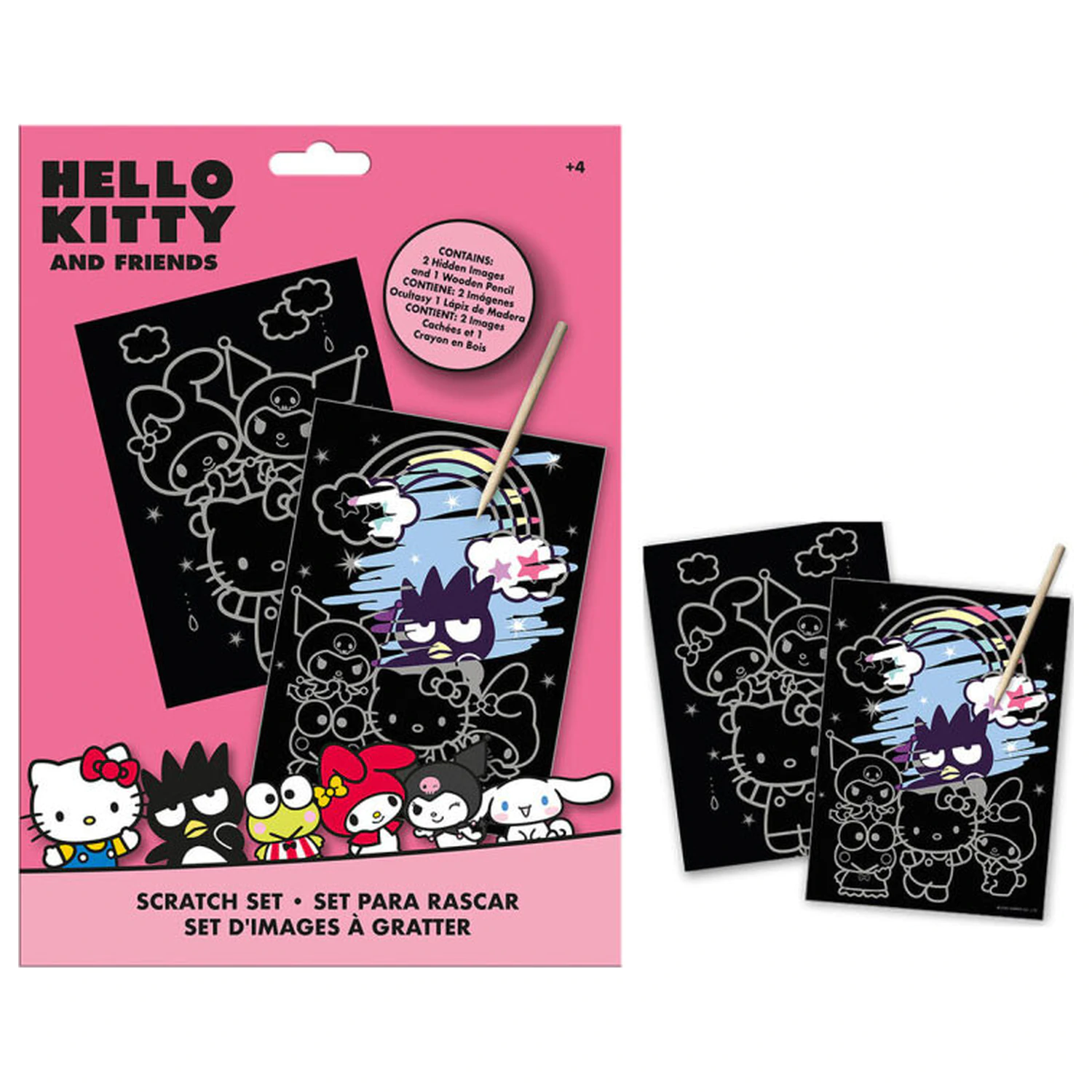 Hello Kitty Friends scratch picture scratching set product photo