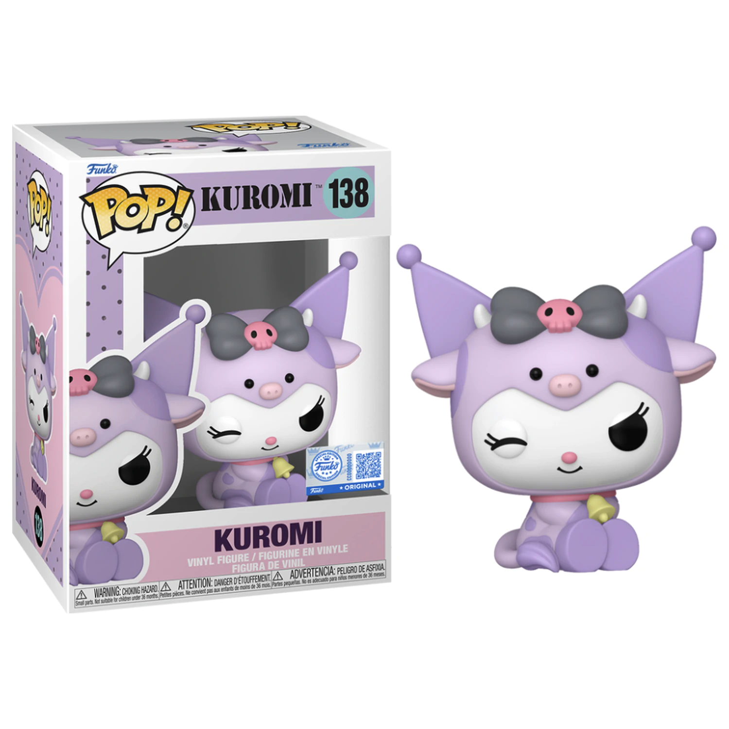 Hello Kitty Funko Pop! Sanrio Kuromi in Cow Cosplay product photo