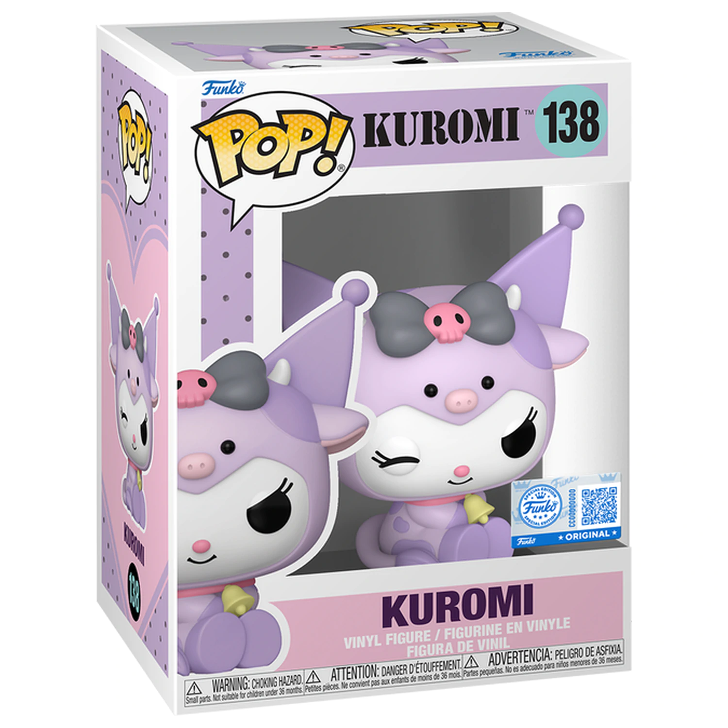 Hello Kitty Funko Pop! Sanrio Kuromi in Cow Cosplay product photo