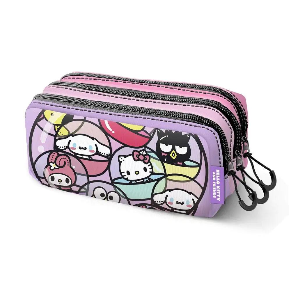 Hello Kitty Gashapon triple pencil case product photo