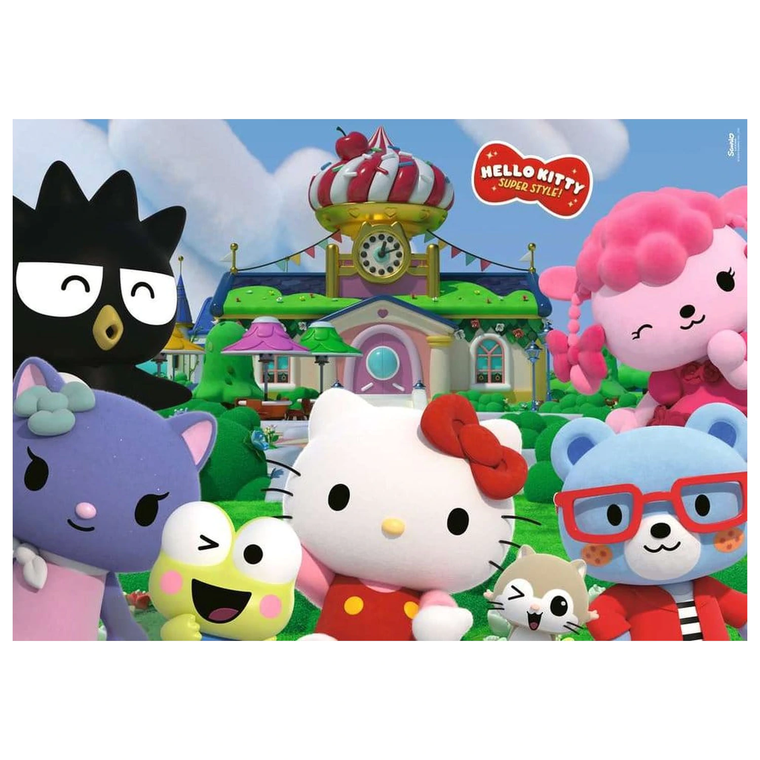 Hello Kitty Giant Floor Jigsaw Puzzle Fun in Cherry Town (24 Pieces) product photo