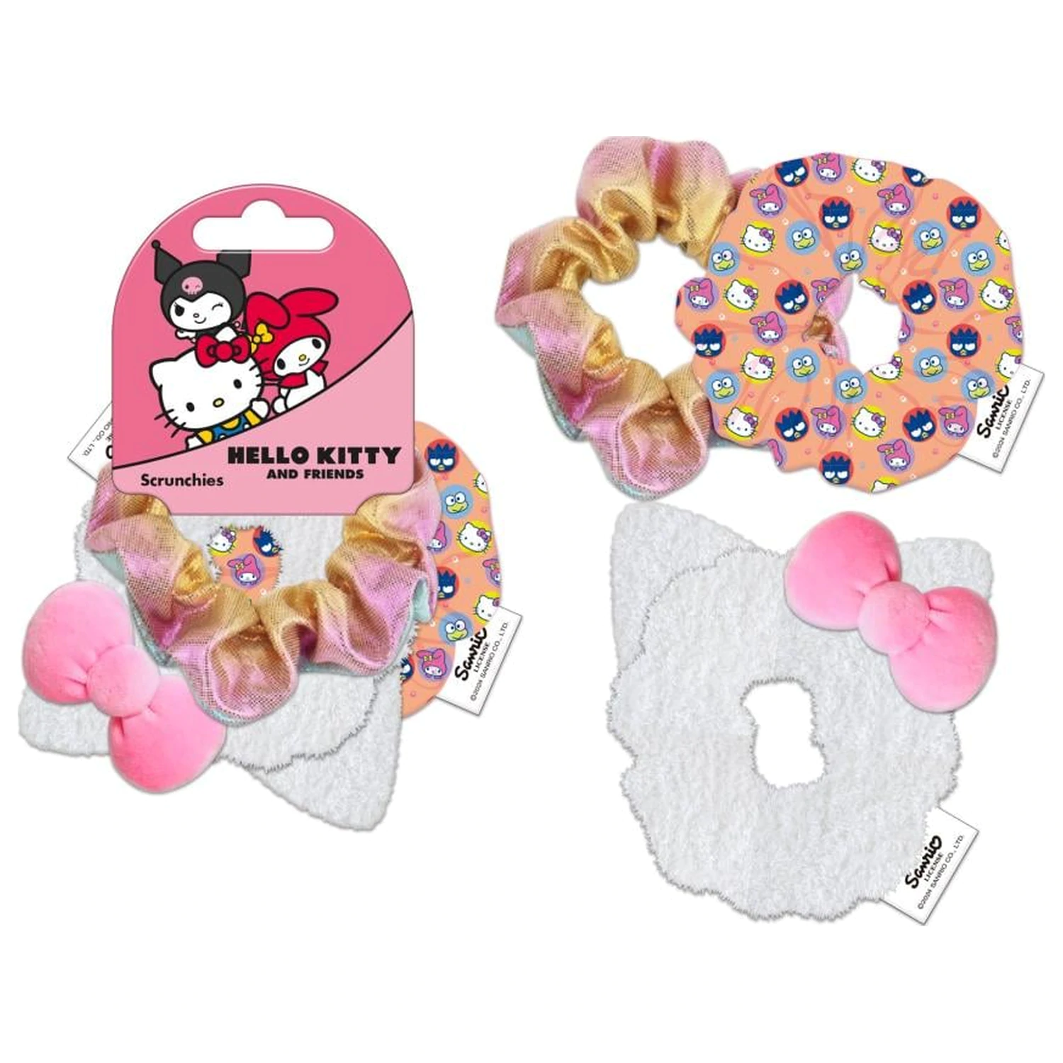 Hello Kitty Hair Accessories "Scrunchies" 3 Pcs product photo
