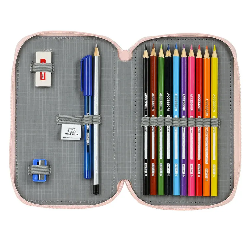 Hello Kitty Happiness Girl double pencil case 28pcs product photo