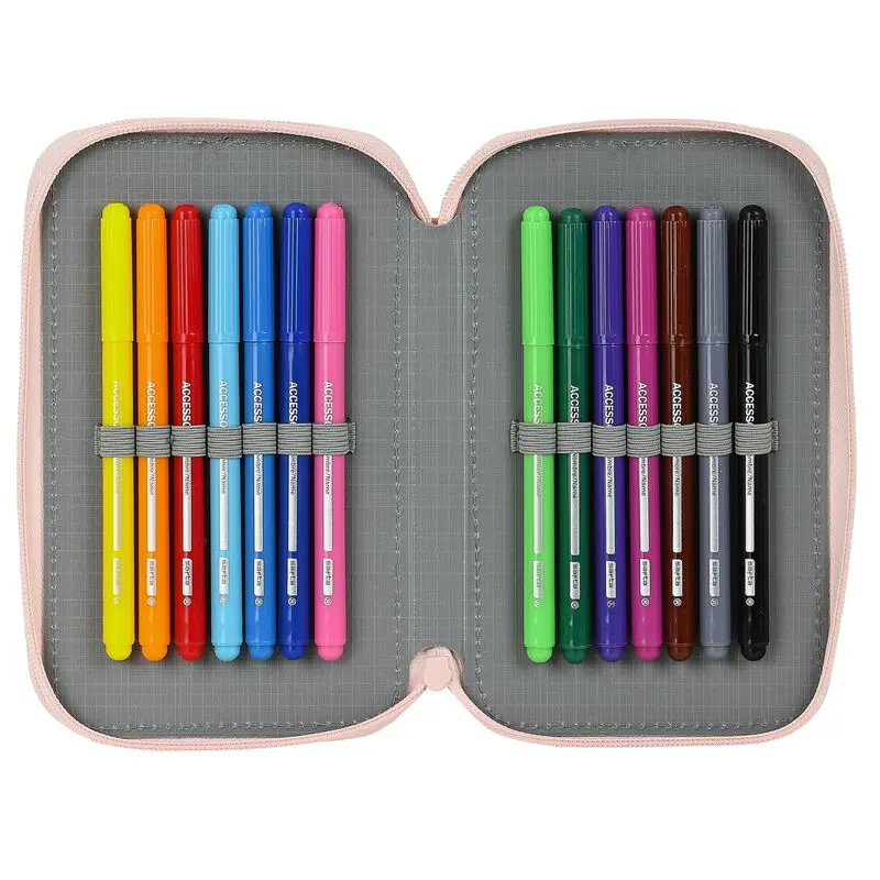 Hello Kitty Happiness Girl double pencil case 28pcs product photo