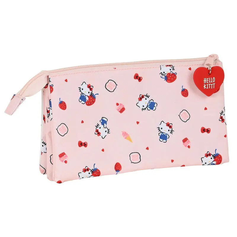 Hello Kitty Happiness Girl triple pencil case product photo