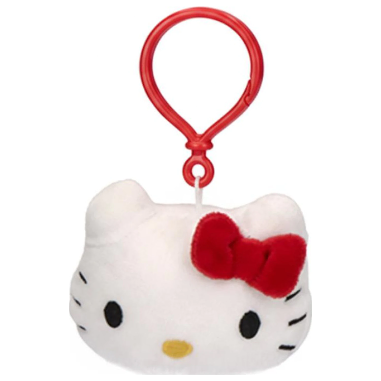 Hello Kitty Head 3D Plush Figure Hanger, Bag Charm 11 cm product photo