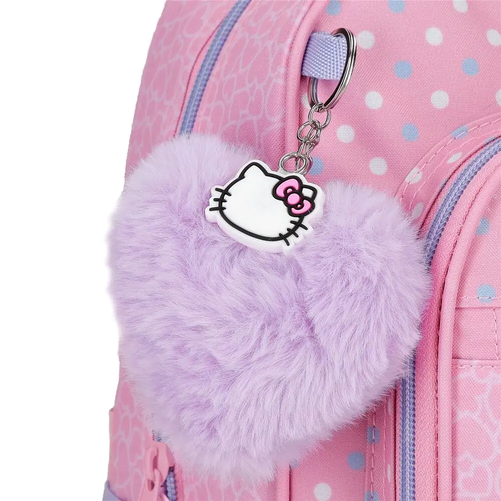 Hello Kitty Hearts &amp; Dots adaptable backpack 28cm product photo