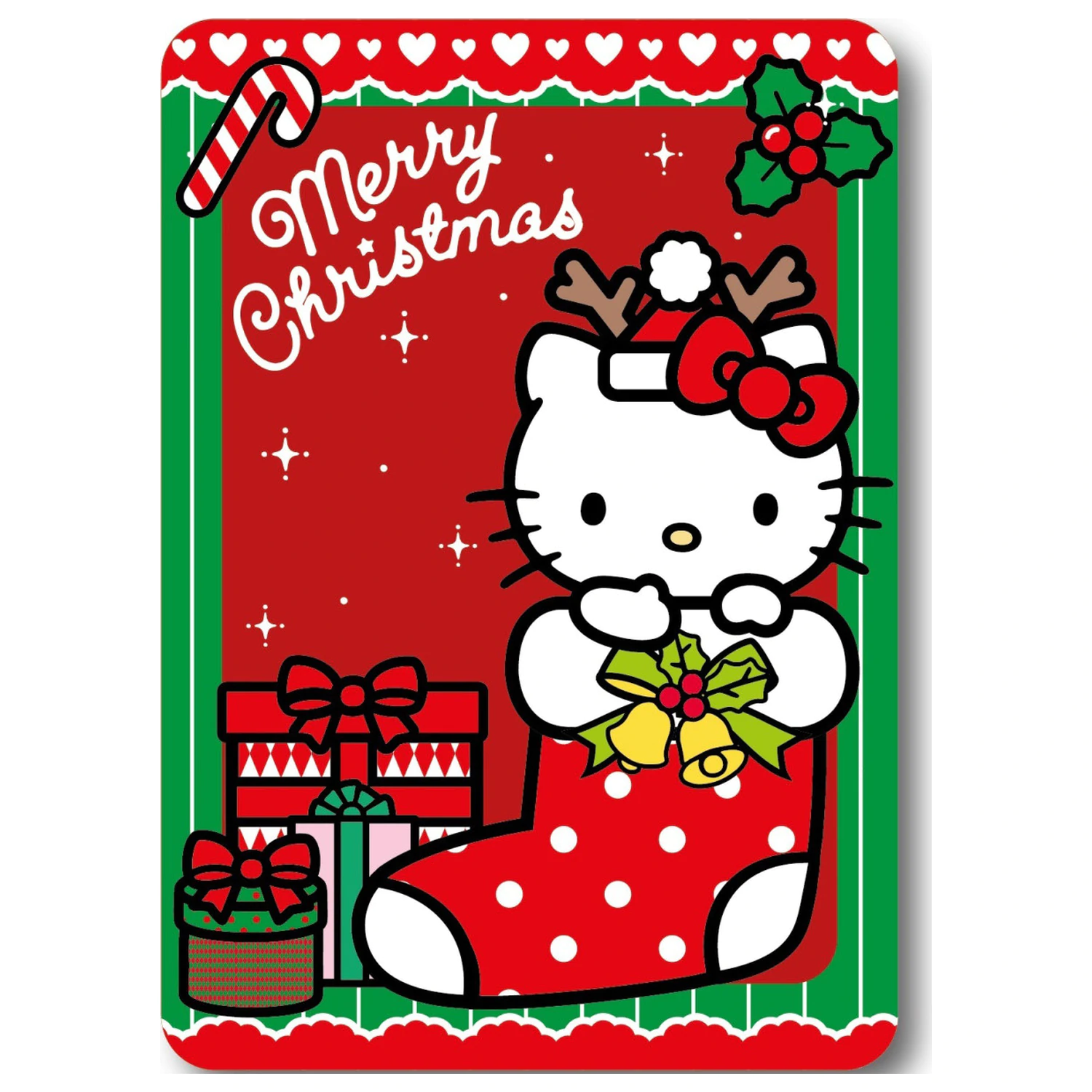 Hello Kitty Holiday Cheer Christmas Fleece Blanket product photo