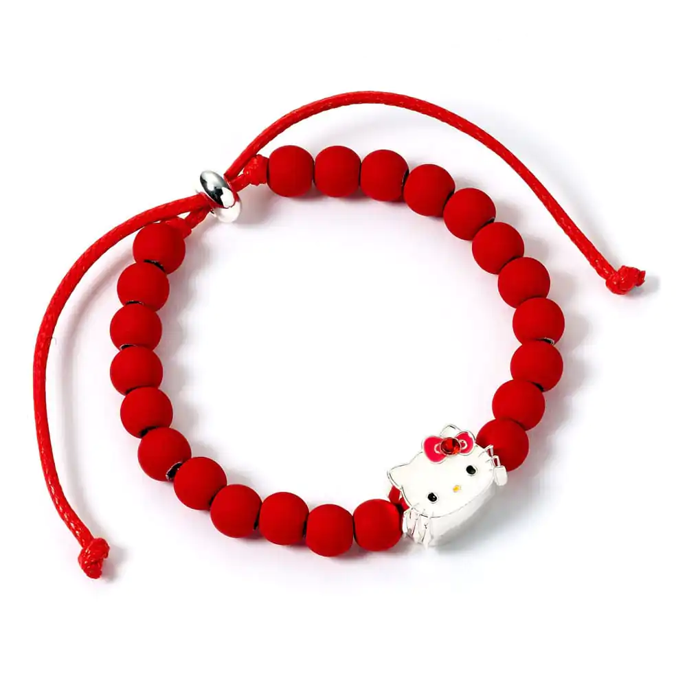 Hello Kitty Bracelet red beads with Hello Kitty Charm 21 cm product photo