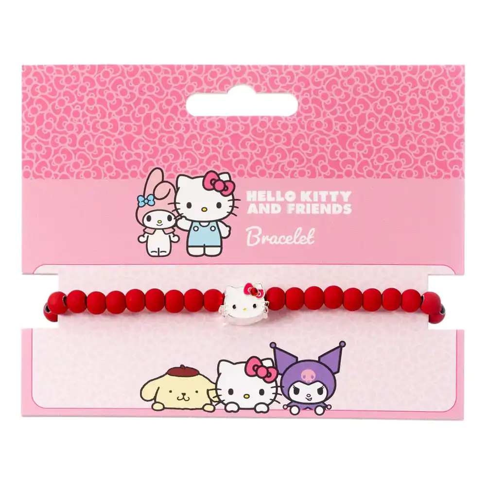Hello Kitty Bracelet red beads with Hello Kitty Charm 21 cm product photo