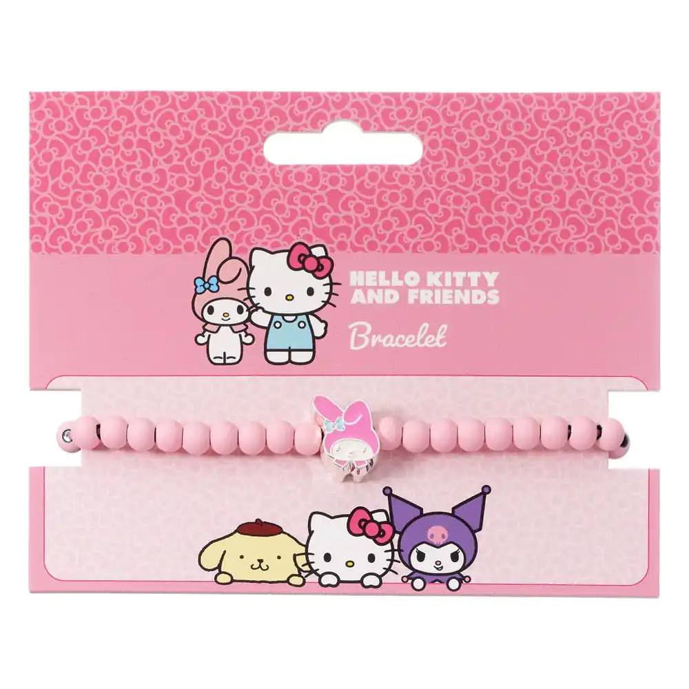 Hello Kitty Bracelet pink beads with My Melody Charm 21 cm product photo
