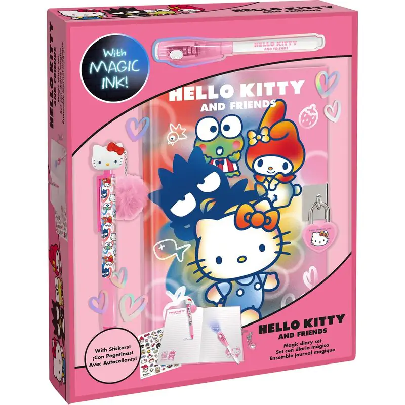 Hello Kitty Diary + magic pen + topper pen termékfotó