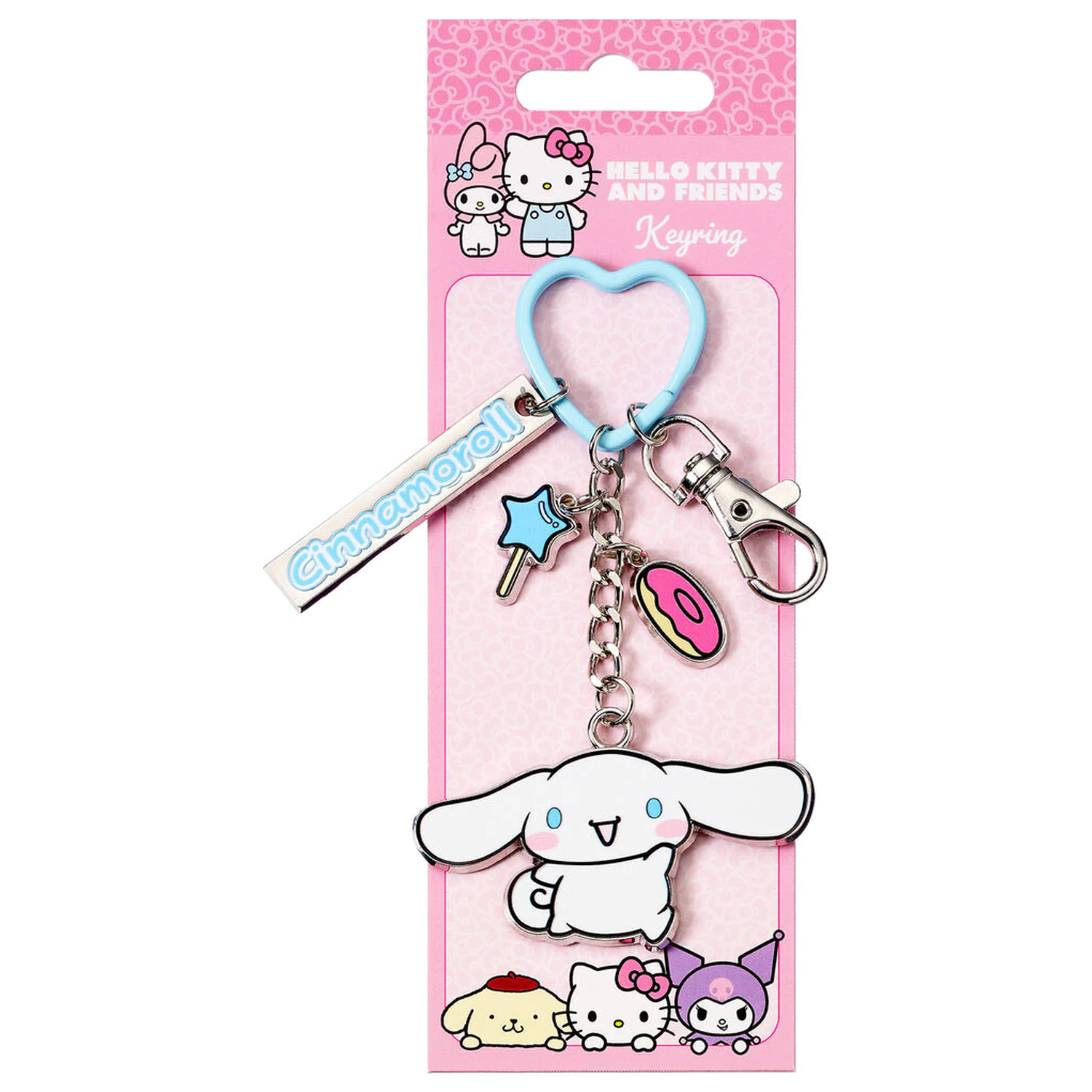 Hello Kitty Key Chain with Cinnamoroll Charms product photo