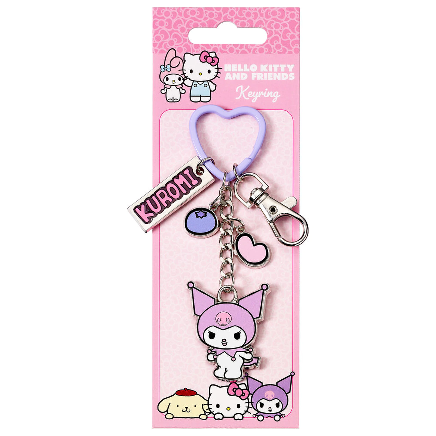 Hello Kitty Key Chain with Kuromi Charms 15 cm product photo